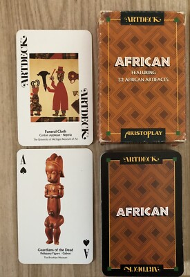Aristoplay African Artifacts ARTDECK Art Deck Spielkarten 1995 - unvollständig