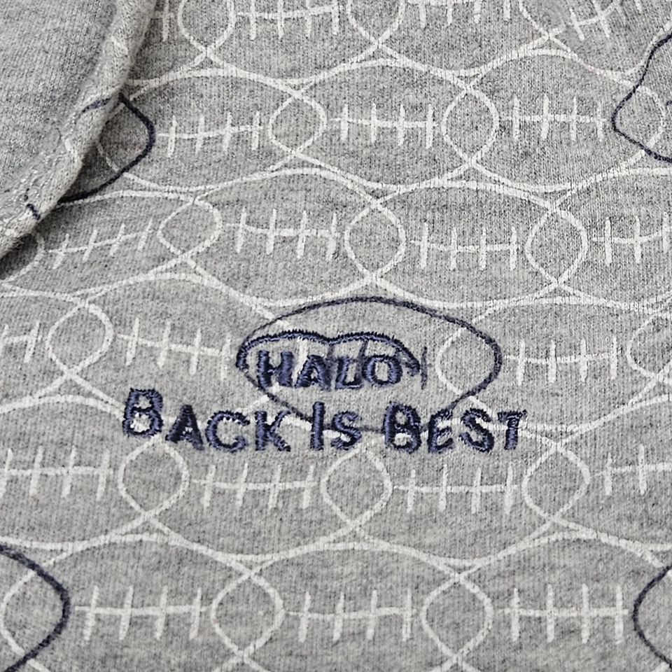 Saco de dormir Halo gris con diseño de fútbol sin mangas para niños pequeños talla L (12-18 M) Foto 4 de 4