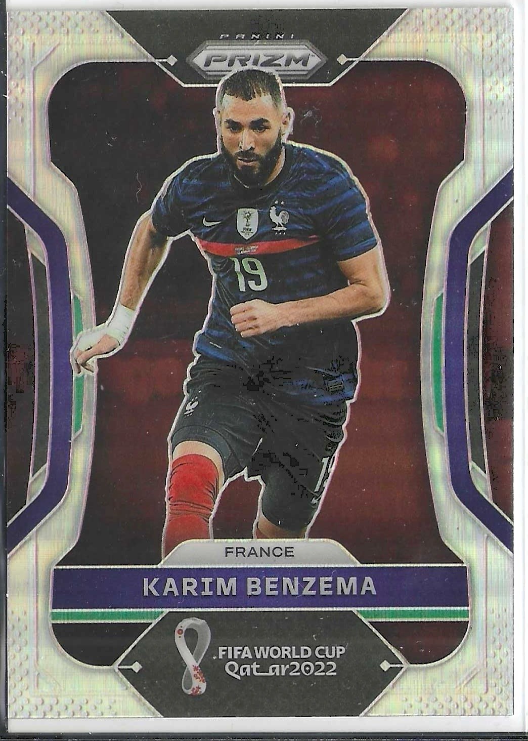 2022 Panini Prizm World Cup Qatar Silver Prizm Karim Benzema #99