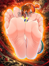 Adult Anime Waifu Pokemon Misty/ Kasumi 6" Vinyl Sticker