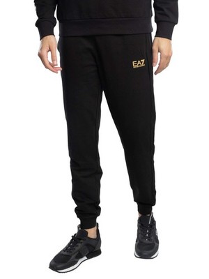 EA7 Herren Schmale Jersey-Jogginghose, Schwarz