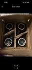 Set Of 4 Black / Beige Glaze Mugs — photo 1