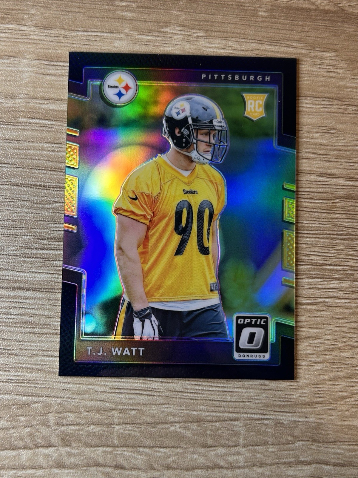 2017 Donruss Optic T.J. Watt Rookie /25 Black Steelers
