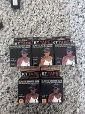 KT Tape Original Elastic Sports Tape Strips, 20 CT, Black  Beige Lot Of 5