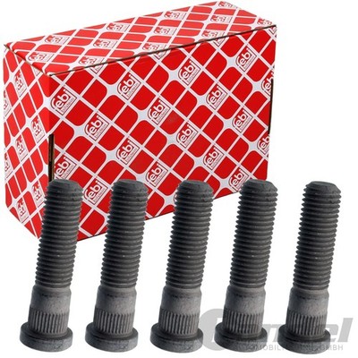 5x FEBI RADBOLZEN RADSCHRAUBEN SATZ passend für FORD FOCUS III TRANSIT CONNECT