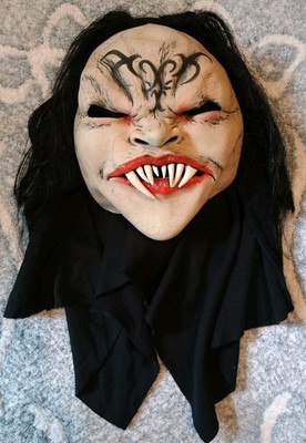 Vtg 1999 Be Something Studios ''Fang Mask'' Vampire Halloween Latex Made In USA 