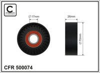 Spannrolle Keilrippenriemen Caffaro 500074 FüR E46 X5 V94 Omega E39 Bmw E38 Opel