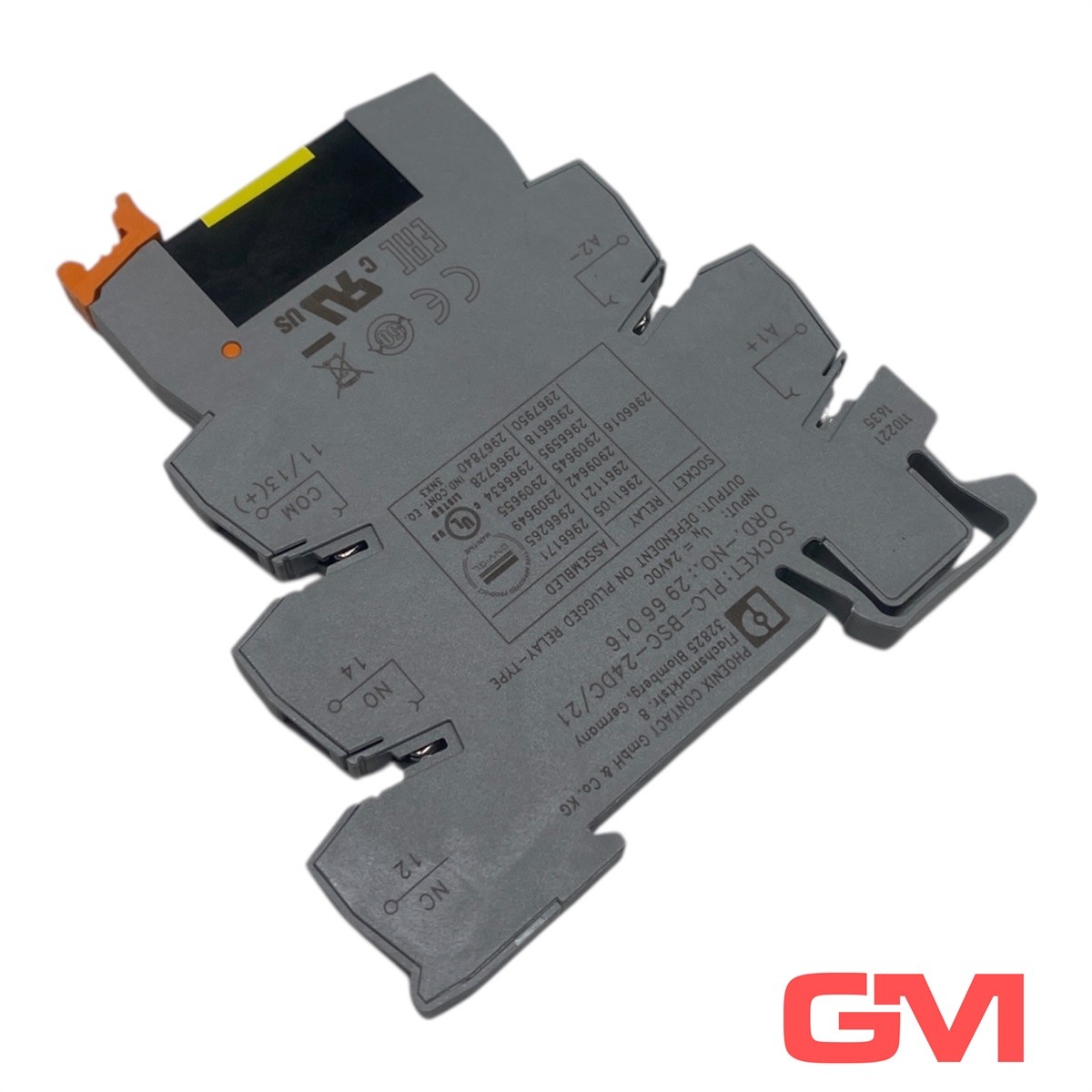 Phoenix Contact Relay 2966618 OPT-24DC/48DC/100 + Socket 2966016 Gray