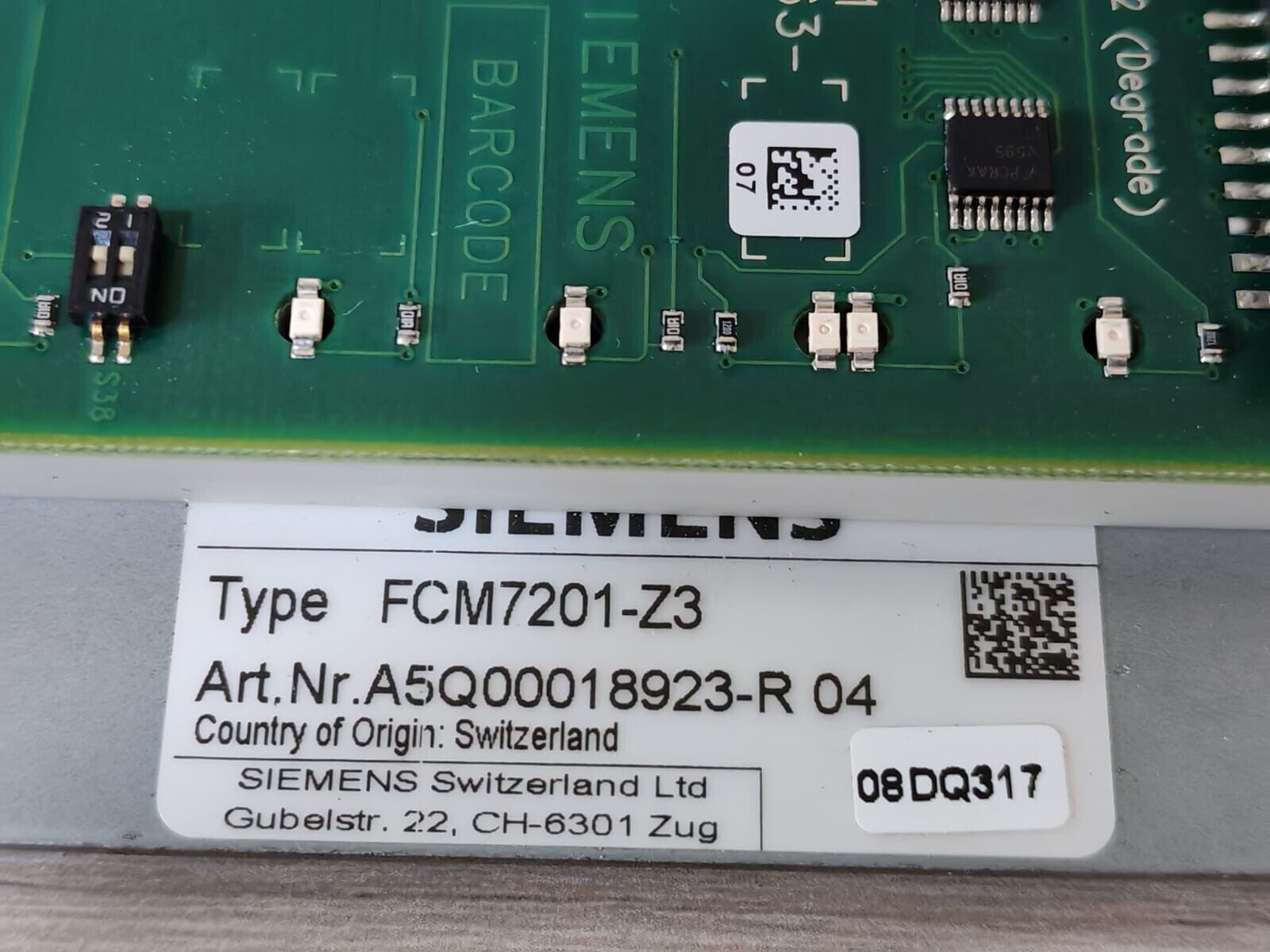 Siemens A5Q00018923-R SIEMENS FCM7201-Z3 FIRE CONTROL PANEL A5Q00018923-R 7