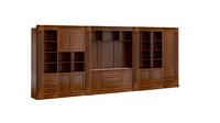 Brauner LuxuriöSer BüRoschrank Moderne Massivholz SchräNke Designer MöBel