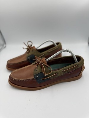 Vintage Sebago Docksides Boat Shoe Women s Size 11 Multicolor Leather Casual