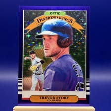 2019 Donruss Optic Trevor Story Diamond Kings Purple Stars #37/125 Colorado SSP