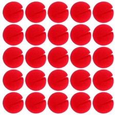 25 Pcs Red Clown Noses Cosplay Noses Foam Circus Noses for Halloween Christmas C