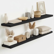 48 Inch Floating Shelves, Deep Wall Shelves with Invisible Brackets, Display ...