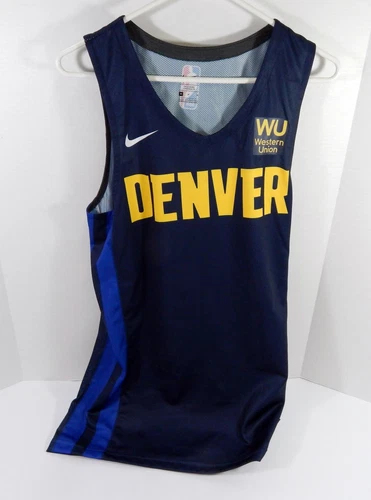 2019-20 Denver Nuggets Blank Game Issued Navy Jersey Summer League M DP45988