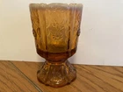 VTG Fenton Topaz Opalescent Pedestal Votive/Toothpick Holder