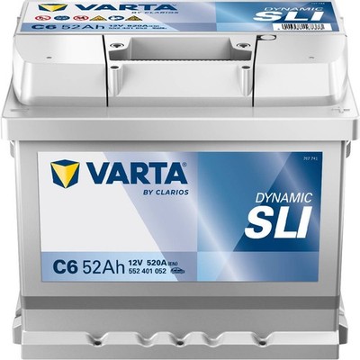 VARTA C6 Silver Dynamic 52Ah 520A Autobatterie 552 401 052 inkl. 7,50   Pfand