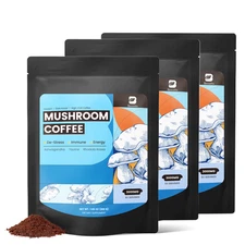 Organic Mushroom Coffee Powder 60 Servings Energy Boost Cognitive Support