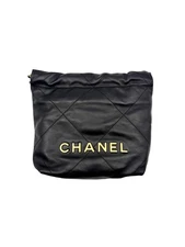 Chanel Quilted Calfskin 22mini Black Microchip