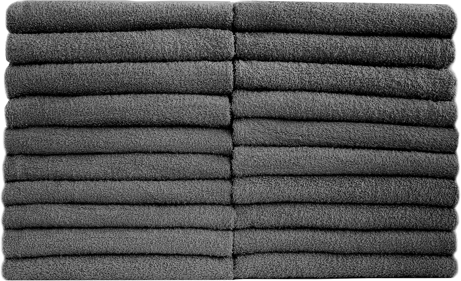 Stock 20 Asciugamani Ospiti 30x50 Cotone Bianco per Hotel e B&B OEKO-TEX - 3