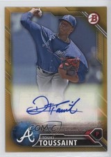 2016 Bowman Retail Prospect Auto Gold 12/50 Touki Toussaint #PA-TT Auto fm0