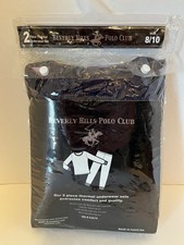 New Beverly Hills Polo Club Kids Thermal Underwear Set Navy 8/10 2 Pc