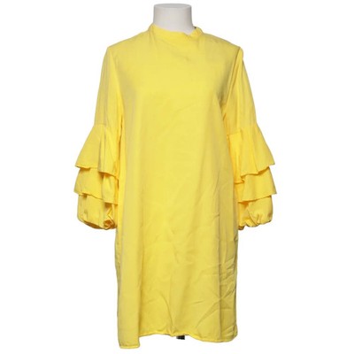Zara Basic Collection, Kleid, Größe: L, Gelb, Baumwolle/Lyocell, Einfarbig #q5d