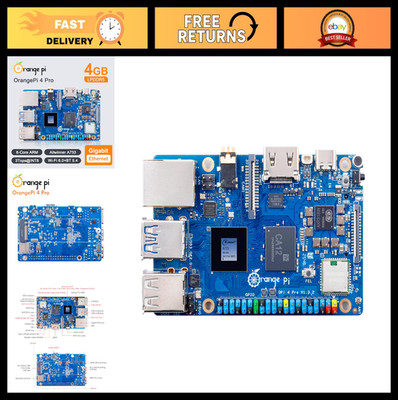 4GB LPDDR5 Single Board Computer, 8-Core 64Bit Mini PC, WiFi 6, Bluetooth 5.4, A