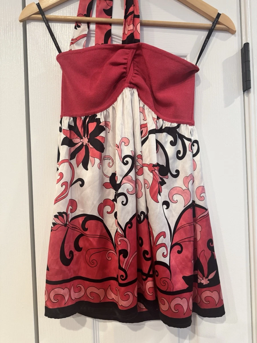 Haut Bebe Halter XS – Blanc Brodé, Motifs Paisley – Neuf Avec étiquettes