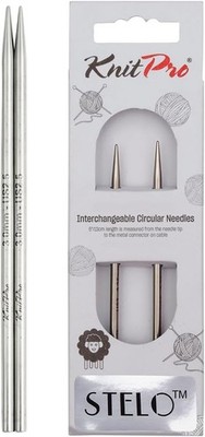 KnitPro Stelo Interchangeable Circular Knitting Needles 5'' (13cm) Size 2.5 - 17