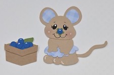 Blueberry Muffins Mouse Cheesecake Set. Scrapbook, Card Making Paper Piecing