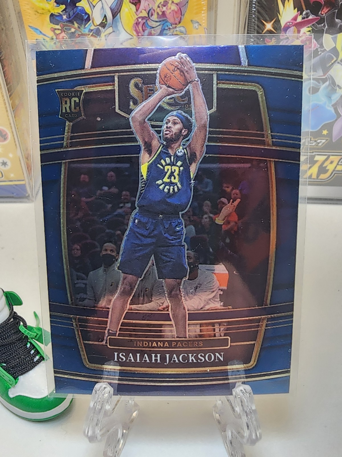 2021-22 Panini Select Blue Prizm Isaiah Jackson #55 Rookie RC Pacers