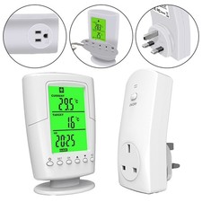 Wireless Programmable Thermostat Timer Switch for Heating and Cooling Control