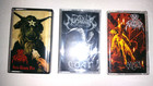NUNSLAUGHTER 3 Cassette TAPE Lot - Hells Unholy Fire + Goat + Hex - Devil Metal — photo 1