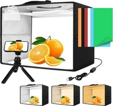 Light Box with Tripod 16in LED Photography Shooting Tent Kit
