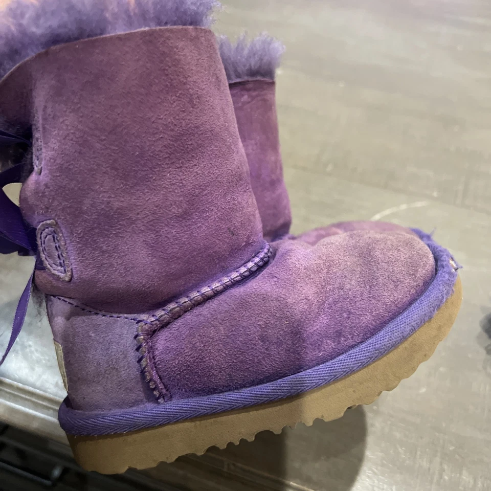 UGG Bailey Bow II Purple 1017394T , Toddler 7 - Image 4 of 4