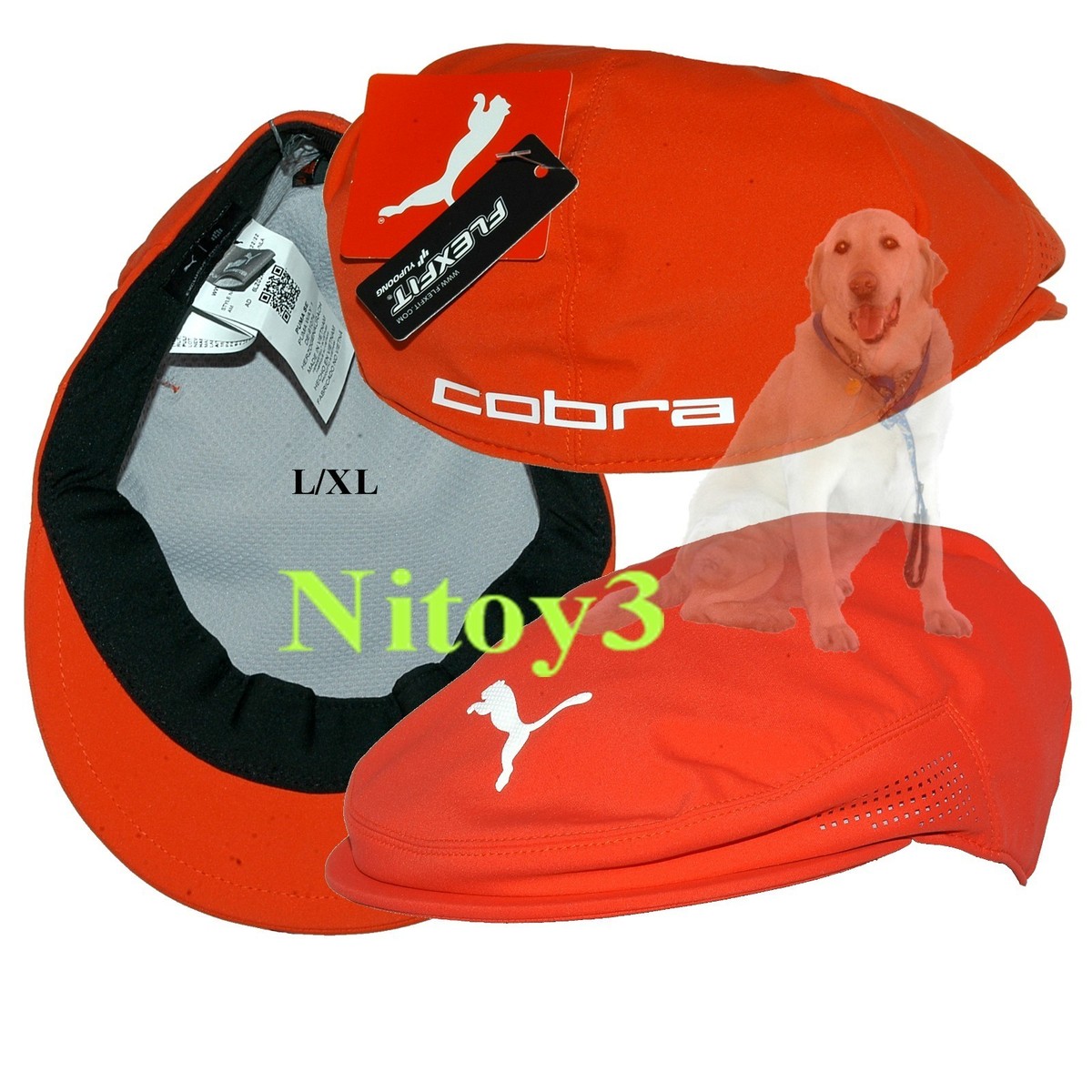 Puma Evercat Cobra Golf Driver Cap-Hat Men-Flex Fit L-XL(head): 58