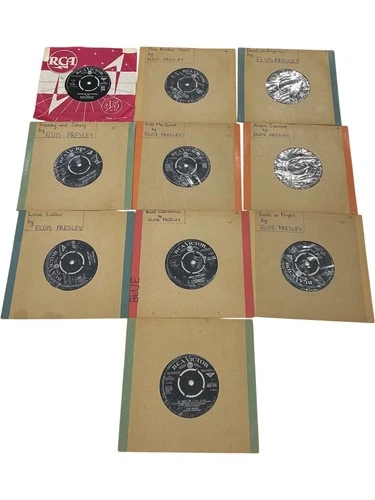 10 Elvis Presley RCA Victor Singles Lot With Sleeves Vintage Collection 6193