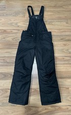 AQ Youth Insulated Snow Pants Bibs Black Size L 10/12  Winter Ski Pants