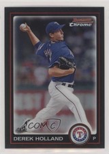 2010 Bowman Chrome Refractor Derek Holland #96 li3