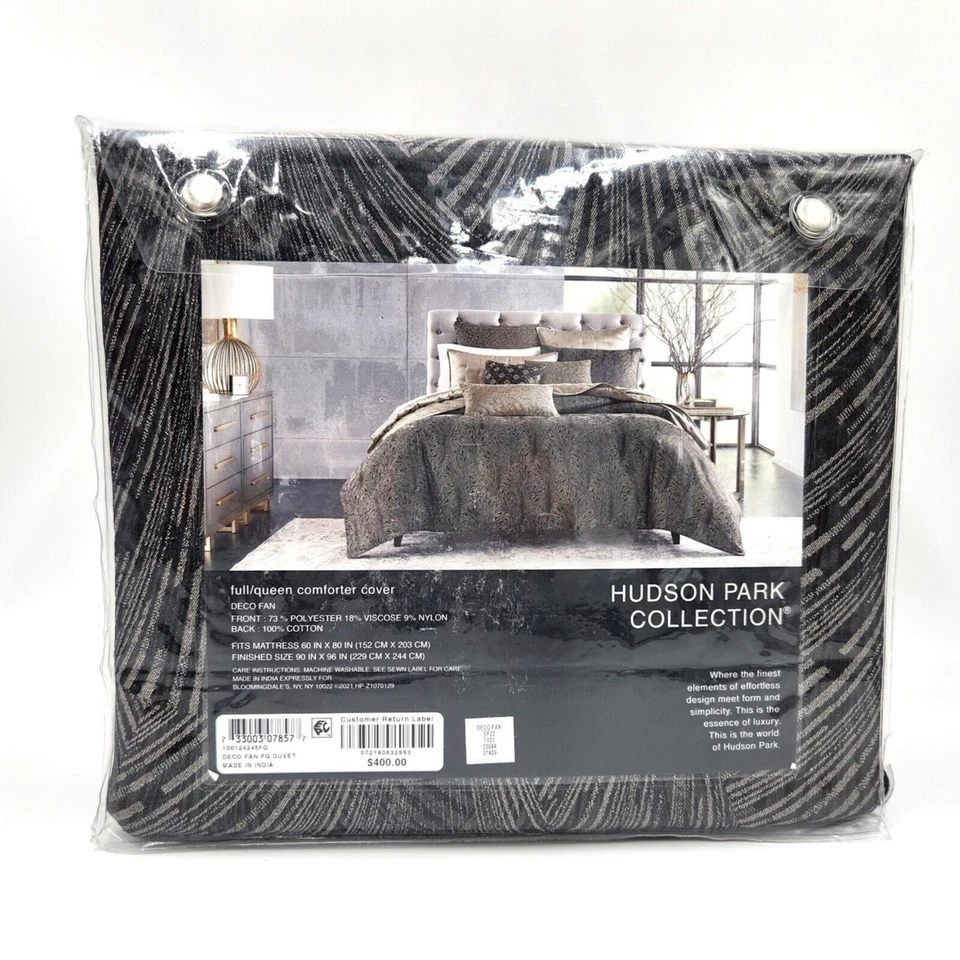Capa de Edredom Hudson Park Marrom Texturizado Luxo Deco Ventilador Conforto Tamanho Completo/Rainha - Imagem 3 de 4