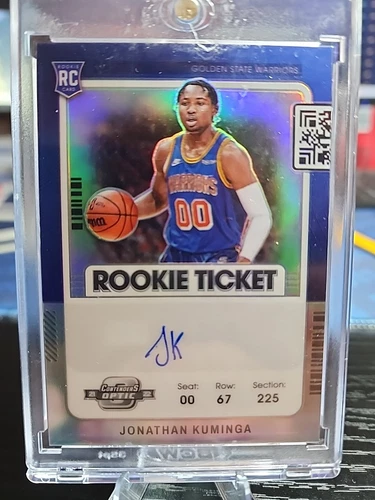 2021-22 Panini Contenders Optic - Rookie Ticket Jonathan Kuminga #140 (AU, RC)