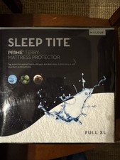 MALOUF Sleep Tite Prime Terry Mattress Protector, Full XL, New