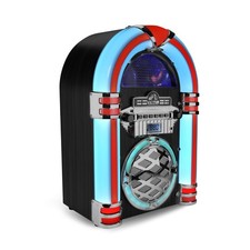 VICTOR Wilshire Desktop Bluetooth Jukebox with FM Radio, Built-in Black