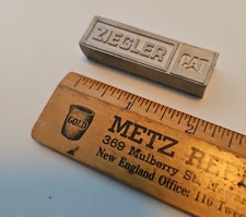 Ziegler CAT Caterpillar Construction Equipment Vintage Advertising Paperweight