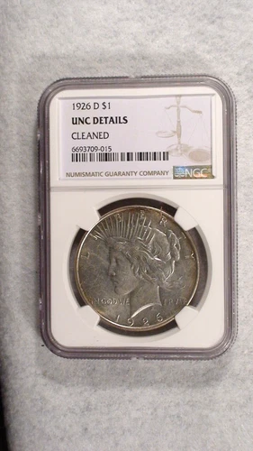 1926 D Peace Silver Dollar NGC UNCIRCULATED $1 Coin BUY IT NOW!