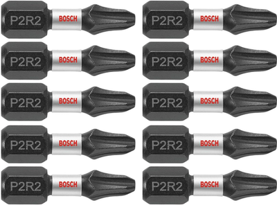 #ad BOSCH ITP2R21B 10 Pack 1 In. Phillips Square #2 Impact Tough Screwdriving Insert $8.99
