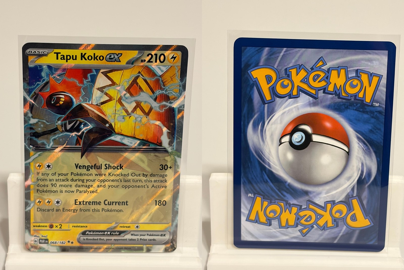 Tapu Koko ex 068 NEAR MINT Paradox Rift 182 Pokemon