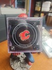 New Calgary Flames Current Nhl Official Game Hockey Puck In Cube