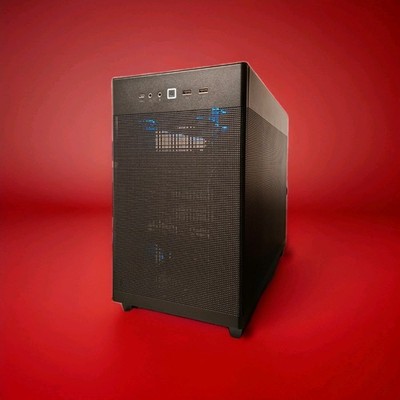 ASUS Prime AP201 MicroATX Gehäuse, Tempered Glass, Schwarz